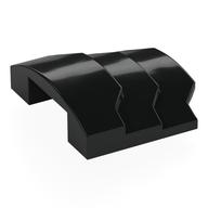 Brick Curved 4 × 3 with 3 Layers, 1 × 3 Cutout on Underside