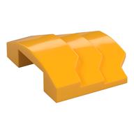Brick Curved 4 × 3 with 3 Layers, 1 × 3 Cutout on Underside Leuchtendes Hellorange