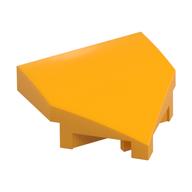 Brick Wedged, Curved 2 × 2 with Stud Notches Bright Light Orange