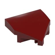 Brick Wedged, Curved 2 × 2 with Stud Notches Dunkelrot