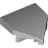 Brick Wedged, Curved 2 × 2 with Stud Notches Light Bluish Gray