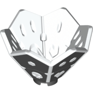 Ninjago Die Spinner - 6-Sided in White
