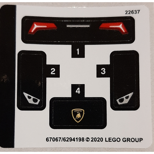 Stickerbogen für Set 30342-1 [Keine Farbe/Beliebige Farbe]