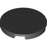 Tile Round 3 × 3 Black