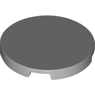 Fliese rund 3 × 3 Hellblaugrau