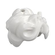 Hair Short, Curly, Swept Up White