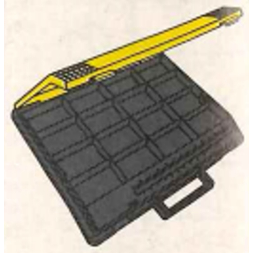 Storage Case, Technic, 36 × 48 with Removable Tray and Dividers Schwarz
