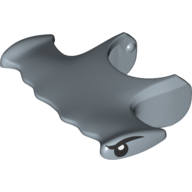 Animal Body Part, Shark / Hammerhead Shark Head with Black Eyes Print Sandblau