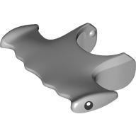 Animal Body Part, Shark / Hammerhead Shark Head with Black Eyes Print Hellblaugrau