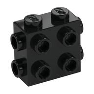 Brick Special 1 × 2 × 1 2/3 with 8 Studs on 3 Sides Black