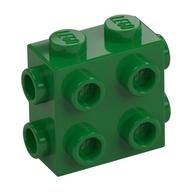 Brick Special 1 × 2 × 1 2/3 with 8 Studs on 3 Sides Green