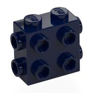 Brick Special 1 × 2 × 1 2/3 with 8 Studs on 3 Sides Dark Blue