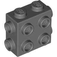 Stein speziell 1 × 2 × 1 2/3 mit 8 Noppen auf 3 Seiten