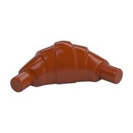 Food Croissant - Flat Ends Dark Orange