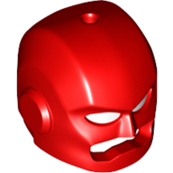 Helmet / Mask, with Chin Guard, Pin Hole in Top Rot
