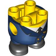 Minion Body, Dark Blue Pilot Suit print Yellow