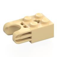 Technic Brick Special 2 × 2 with Ball Socket Wide and Axle Hole, No Arm Holes Tan