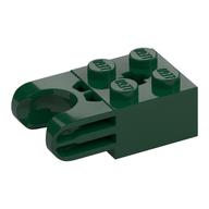 Technic Brick Special 2 × 2 with Ball Socket Wide and Axle Hole, No Arm Holes Dark Green