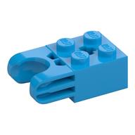 Technic Stein speziell 2 × 2 mit Kugelpfanne breit und Achsloch, Nr. Arm Löcher Dunkelazur