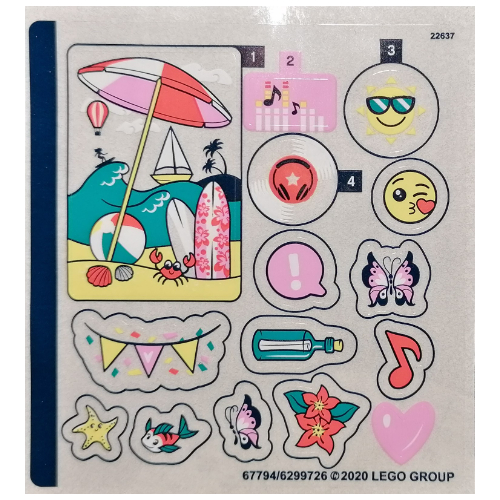 Stickerbogen für Set 41411-1 [Keine Farbe/Beliebige Farbe]