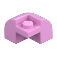 Brick Round, Curved 2 × 2 × 1 1/3, Corner Bright Pink