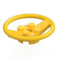 Steering Wheel with 4 Studs on Center Yellow