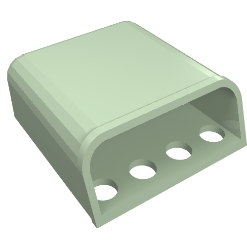 Technic Engine Air Scoop 4 × 4 × 1 1/3 Light Green