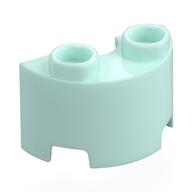 Stein rund, halb 1 × 2 Hellaqua