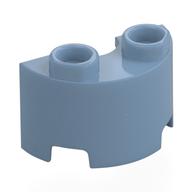 Stein rund, halb 1 × 2 Sandblau