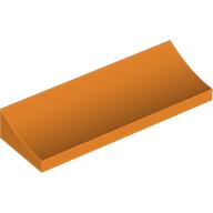 Brick Curved 2 × 6 Inverted Orange