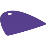 Neckwear Cape, with One Hole [Spongy Stretchable Fabric] Dunkellila