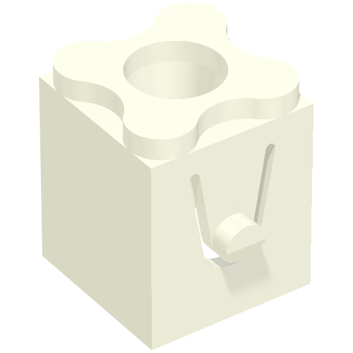 Scala, Building, Support Connector Brick, Pin Hole White