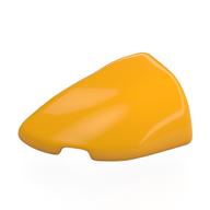 Brick Round, Curved Double 3 × 2 Beveled with Stud Notch Left Leuchtendes Hellorange