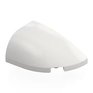 Brick Round, Curved Double 3 × 2 Beveled with Stud Notch Right Weiß