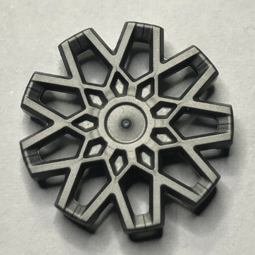 Wheel Cover 9 Spoke, No Rim Mattsilber