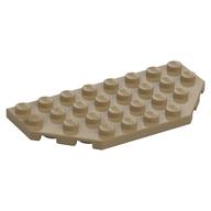 Wedge Plate 4 × 8 Cut Corners Dark Tan