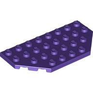 Wedge Plate 4 × 8 Cut Corners Dunkellila
