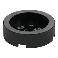 Stein rund 4 × 4 mit vertieft Mitte Schwarz