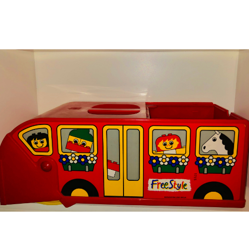 Brick Vac with Freestyle Bus Print [Complete Assembly] Red