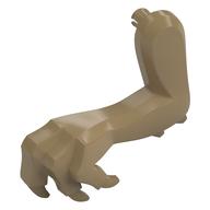 Animal Body Part, Dinosaur, Indominus Rex Arm, Left, with Elbow Spikes [PLAIN] in Dunkelbeige