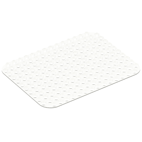 Duplo Grundplatte 12 × 16 Transparent