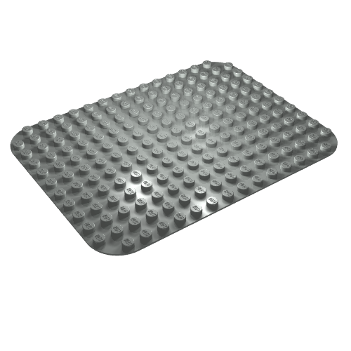 Duplo Baseplate 12 × 16 Light Gray