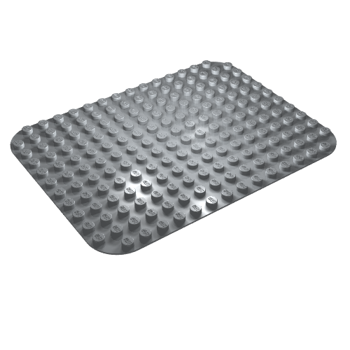 Duplo Baseplate 12 × 16 Light Bluish Gray