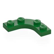 Plate Round Corner 3 × 3 with 2 × 2 Round Cutout Green