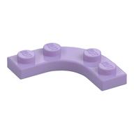 Plate Round Corner 3 × 3 with 2 × 2 Round Cutout Lavender