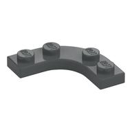 Plate Round Corner 3 × 3 with 2 × 2 Round Cutout Dark Bluish Gray