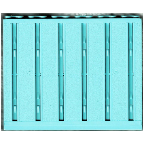 Scala, Building, Wall, Vertical Grooved 12 × 2 × 8 Aqua