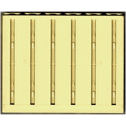 Scala, Building, Wall, Vertical Grooved 12 × 2 × 8 Light Yellow