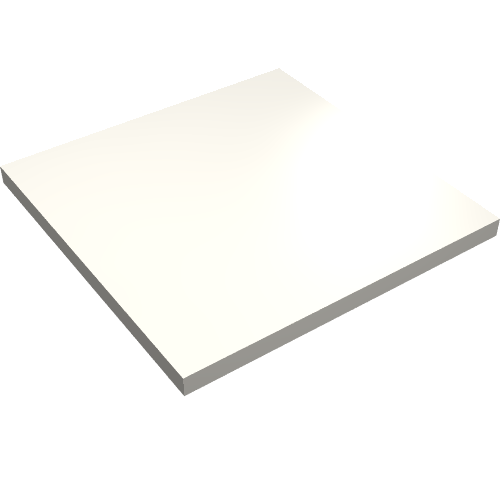 Tile 6 × 6 without Bottom Tubes Sehr helles Grau