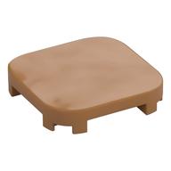 Tile Round Corners 4 × 4 × 2/3 Mittelnougat